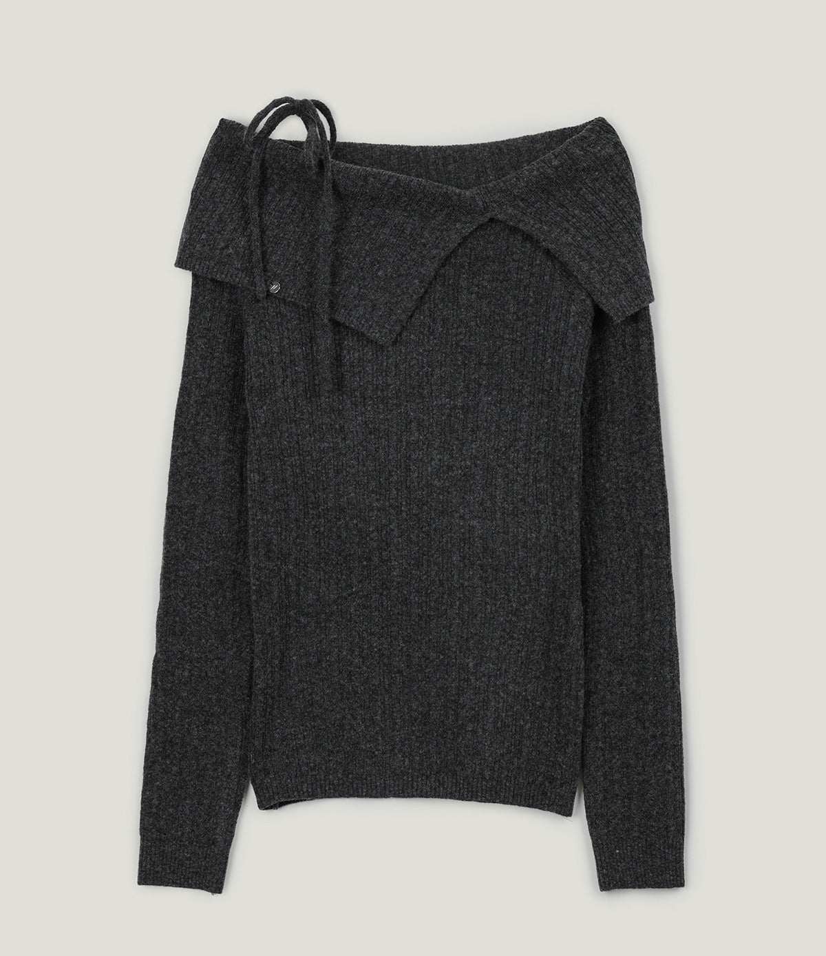 【TWEE】Robin Off-Shoulder Strap Knit