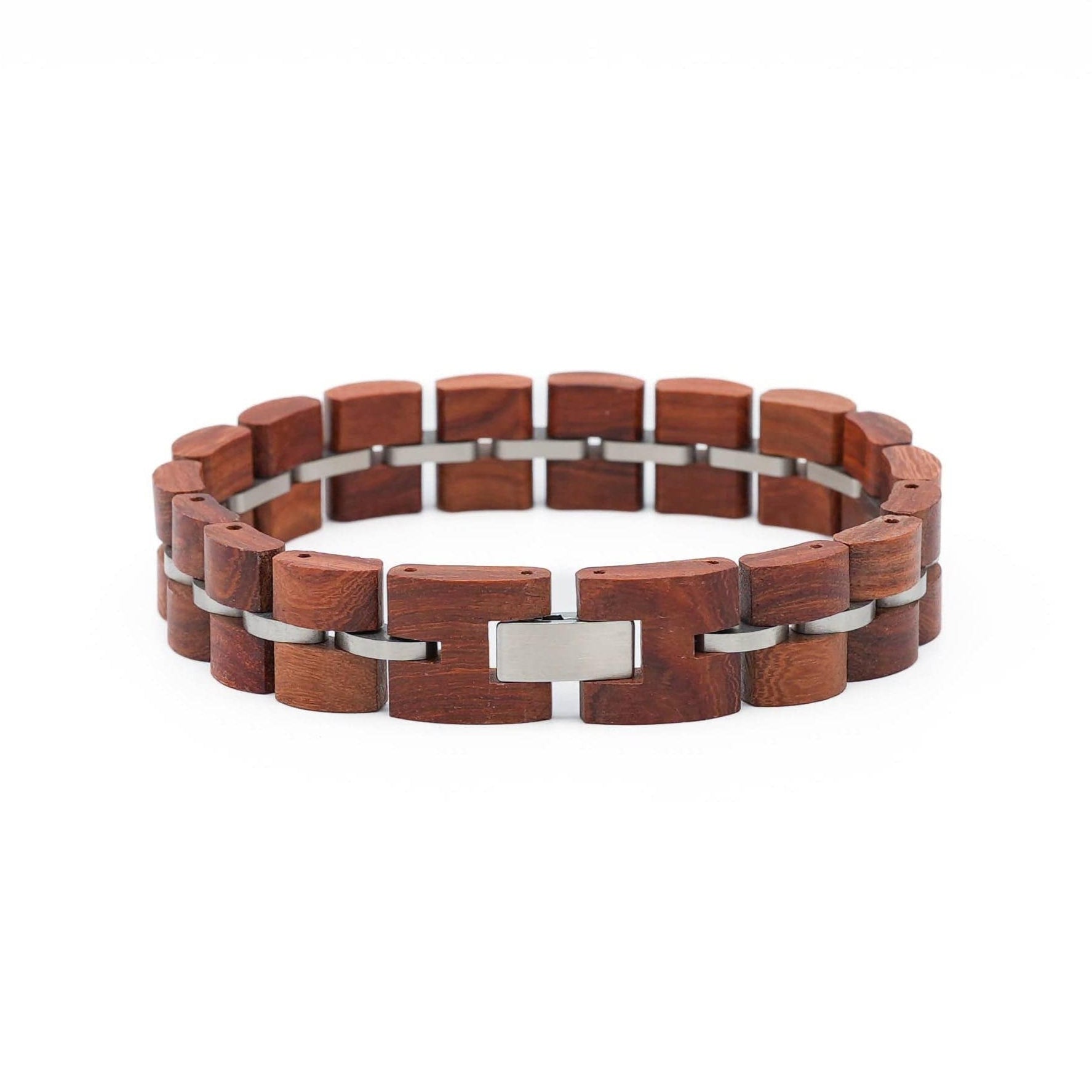 Bracelet Tor - Eco-Friendly Redwood & Steel Norse Bracelet-0