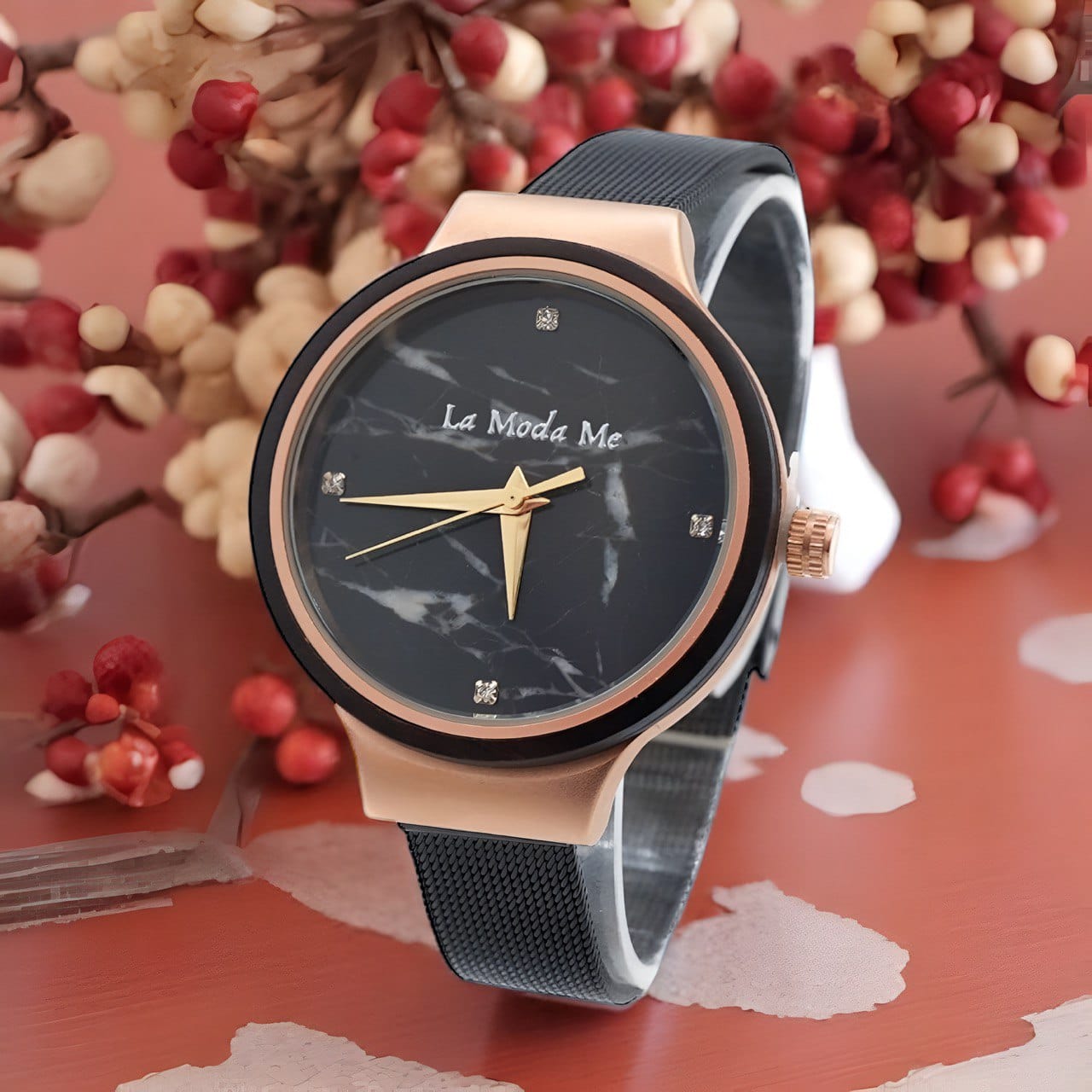 Watch Stellar Marble Dial - Eco-Friendly Elegant Women's Watch-0